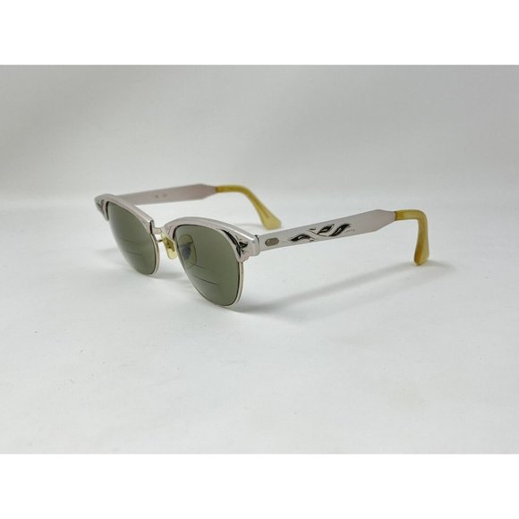 C Accessories - VINTAGE Eyeglasses ALUM 46 [] 20 5 1/2 Eyeglasses Great Condition 12k GF Bridge